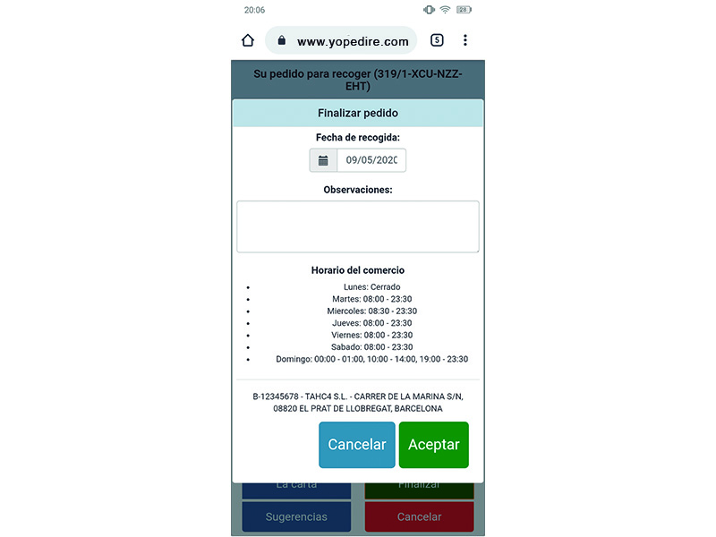 SUPEDIDO + CARTA ELECTRÓNICA + IMPRESIÓN DE FACTURAS
