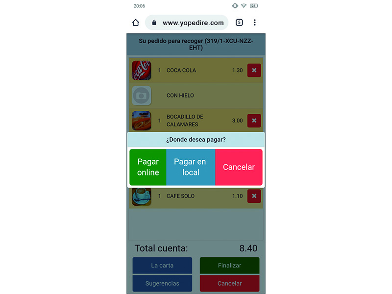 SUPEDIDO + CARTA ELECTRÓNICA + IMPRESIÓN DE FACTURAS